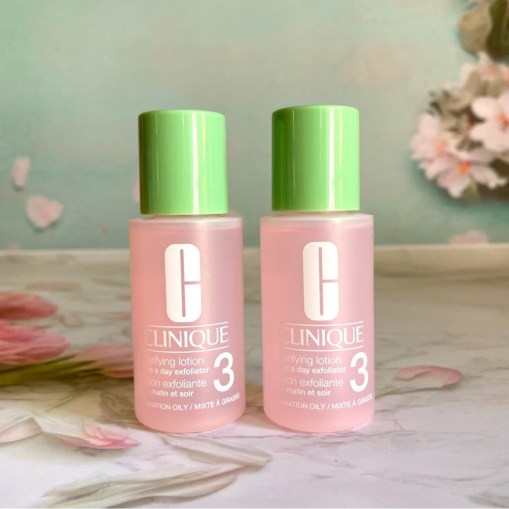 2x Clinique Clarifying Lotion #3 Combination Oily 1.0 oz/30 ml each